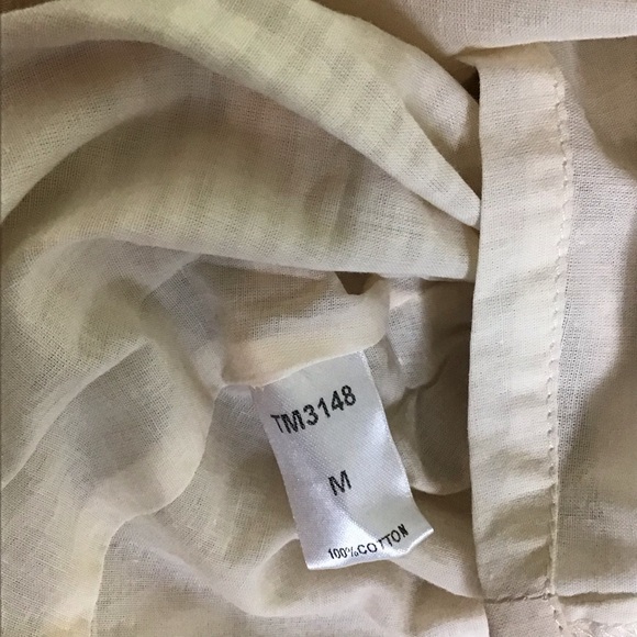 THML Dress Women Sz Medium NWT Tan Summer Sleeveless lined Ruffle knee l… - Picture 8 of 9